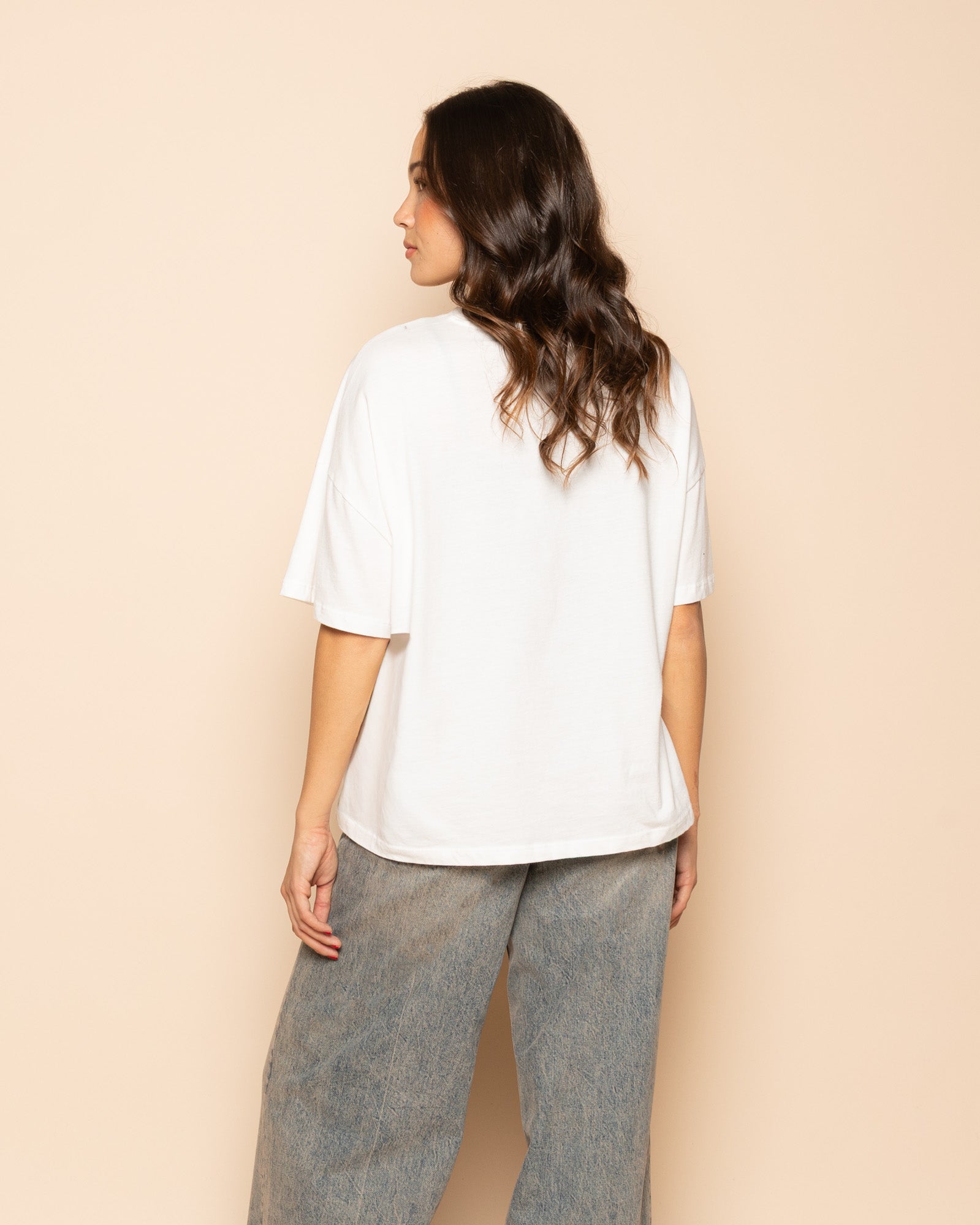 BASIC OVERSIZED T-SHIRT WIT | Most Wanted