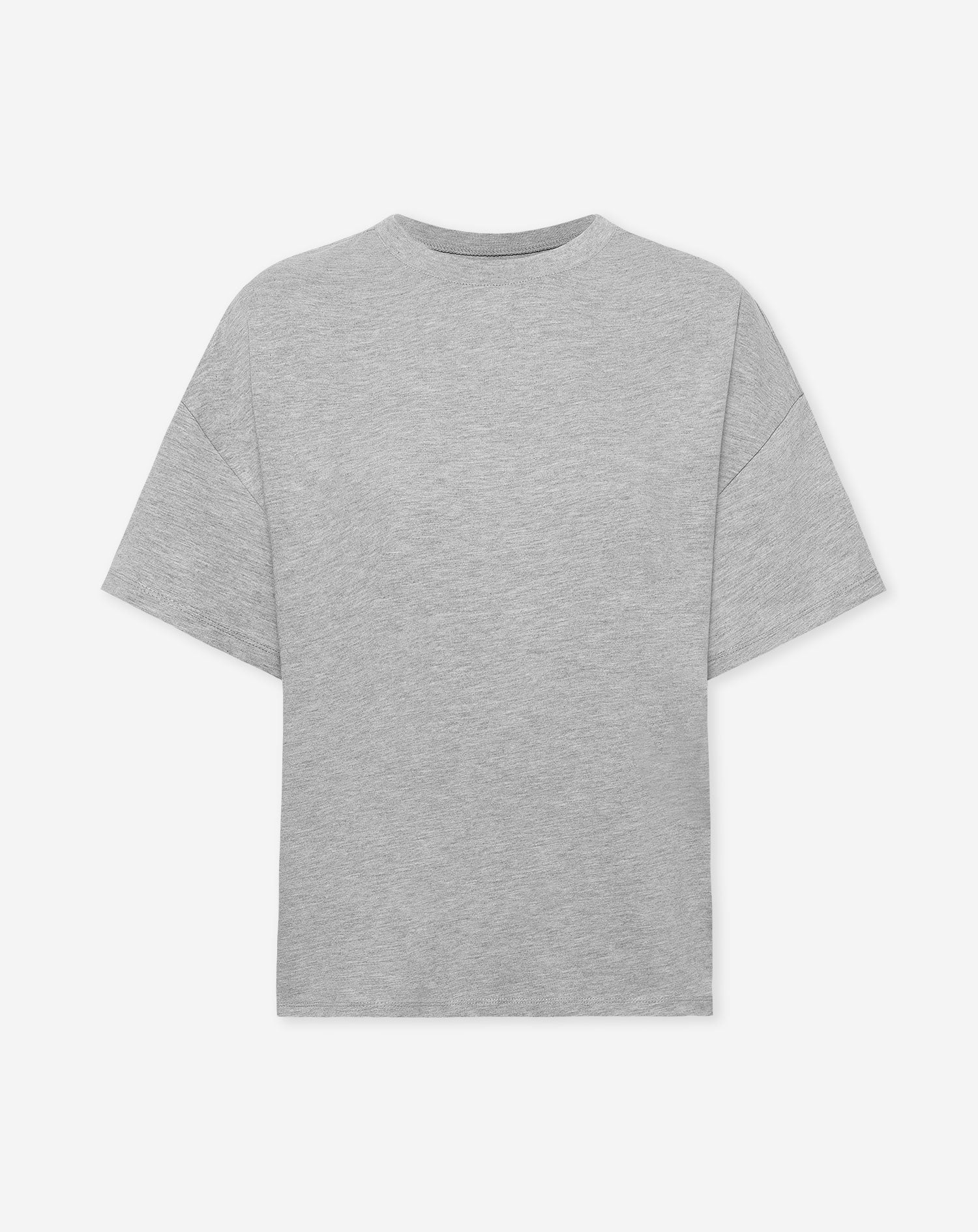 BASIC OVERSIZED TEE GRIJS MELANGE