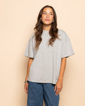BASIC OVERSIZED TEE GRIJS MELANGE