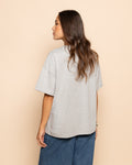 BASIC OVERSIZED TEE GRIJS MELANGE