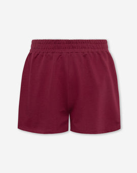 SOLID SWEAT SHORTS BURGUNDY