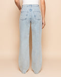 FLOWER PEARL JEANS LICHTBLAUW