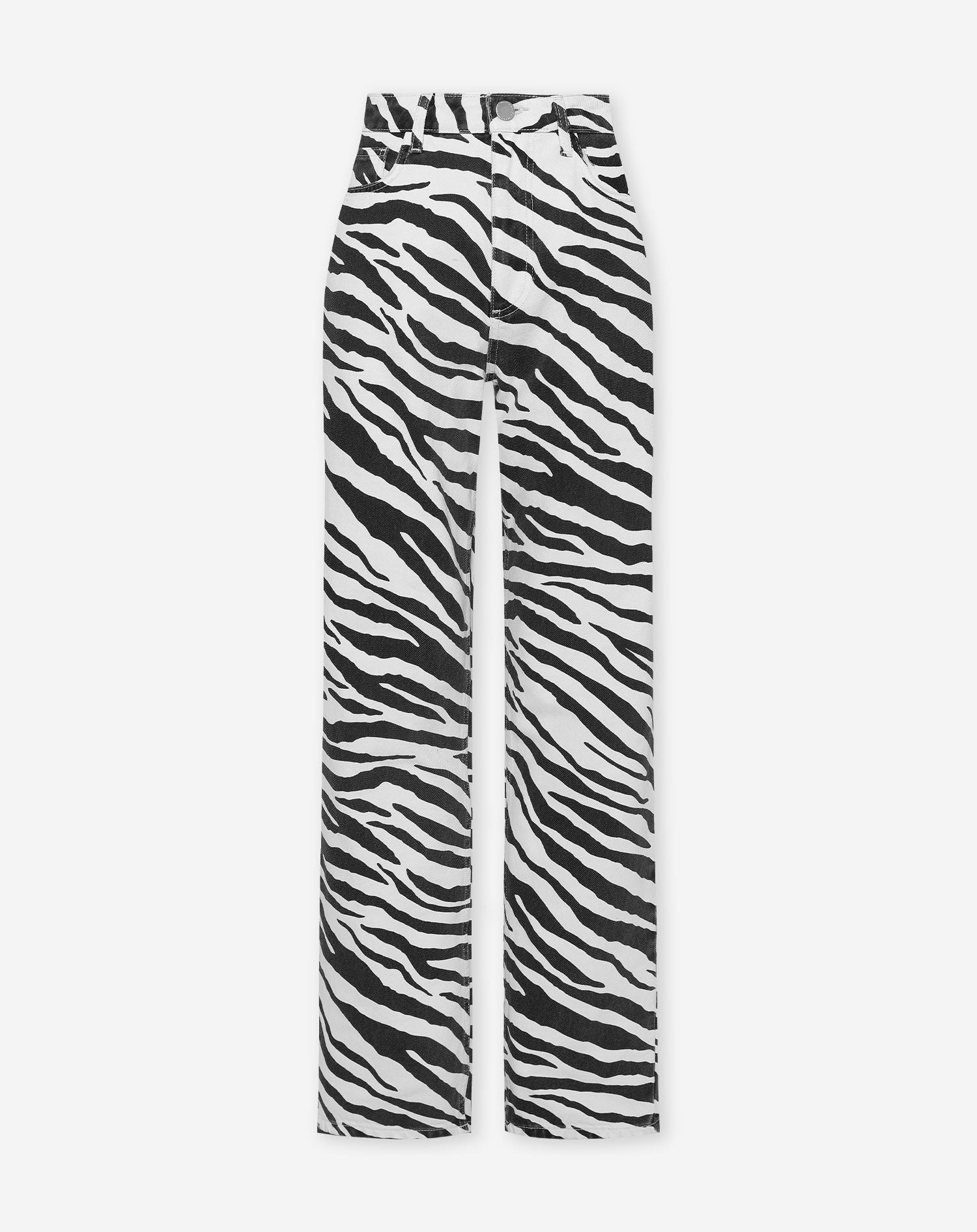 ZEBRA ALLOVER JEANS BLACK