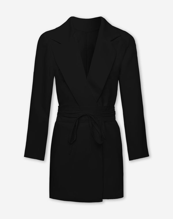 SADIE BLAZER DRESS ZWART