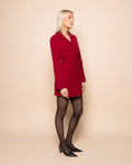 SADIE BLAZER DRESS BURGUNDY