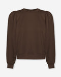 SCUBA PUFF SLEEVE SWEATER CHOCOLADEBRUIN