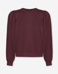 SCUBA PUFF SLEEVE SWEATER WIJNROOD