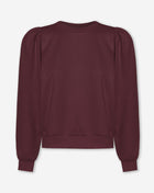 SCUBA PUFF SLEEVE SWEATER WIJNROOD