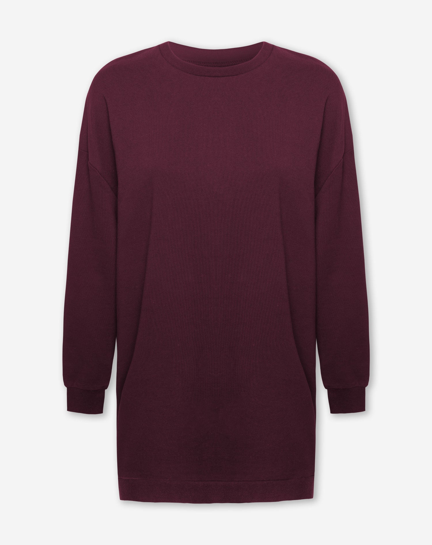 KESSIE SWEATER DRESS DONKER BURGUNDY