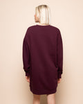 KESSIE SWEATER DRESS DARK BURGUNDY
