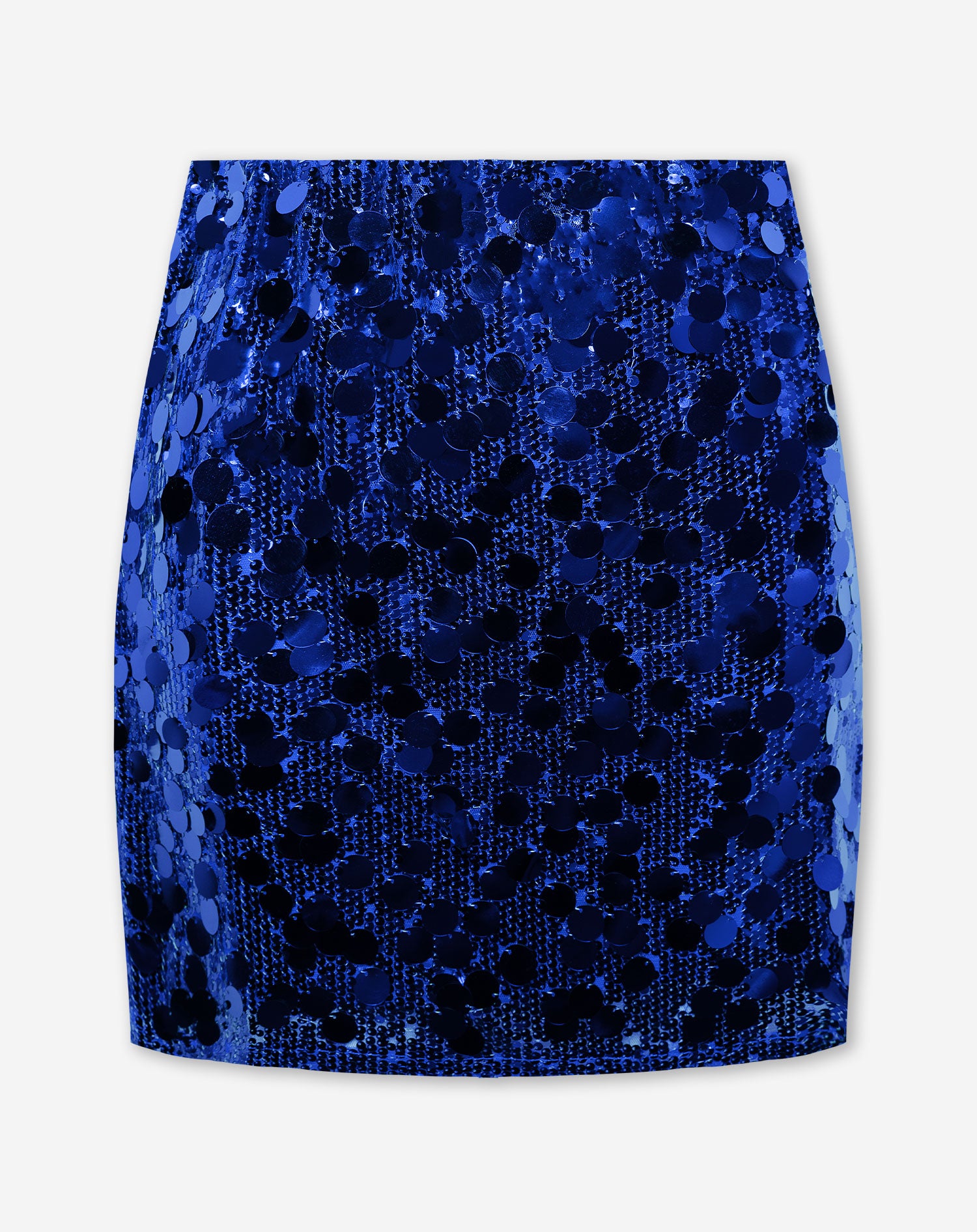 FAY BIG SEQUINS TUBE SKIRT ROYAL BLUE