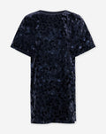 FAY BIG SEQUINS TEE DRESS NAVY BLUE