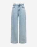 STUD WIDE LEG JEANS LIGHT BLUE