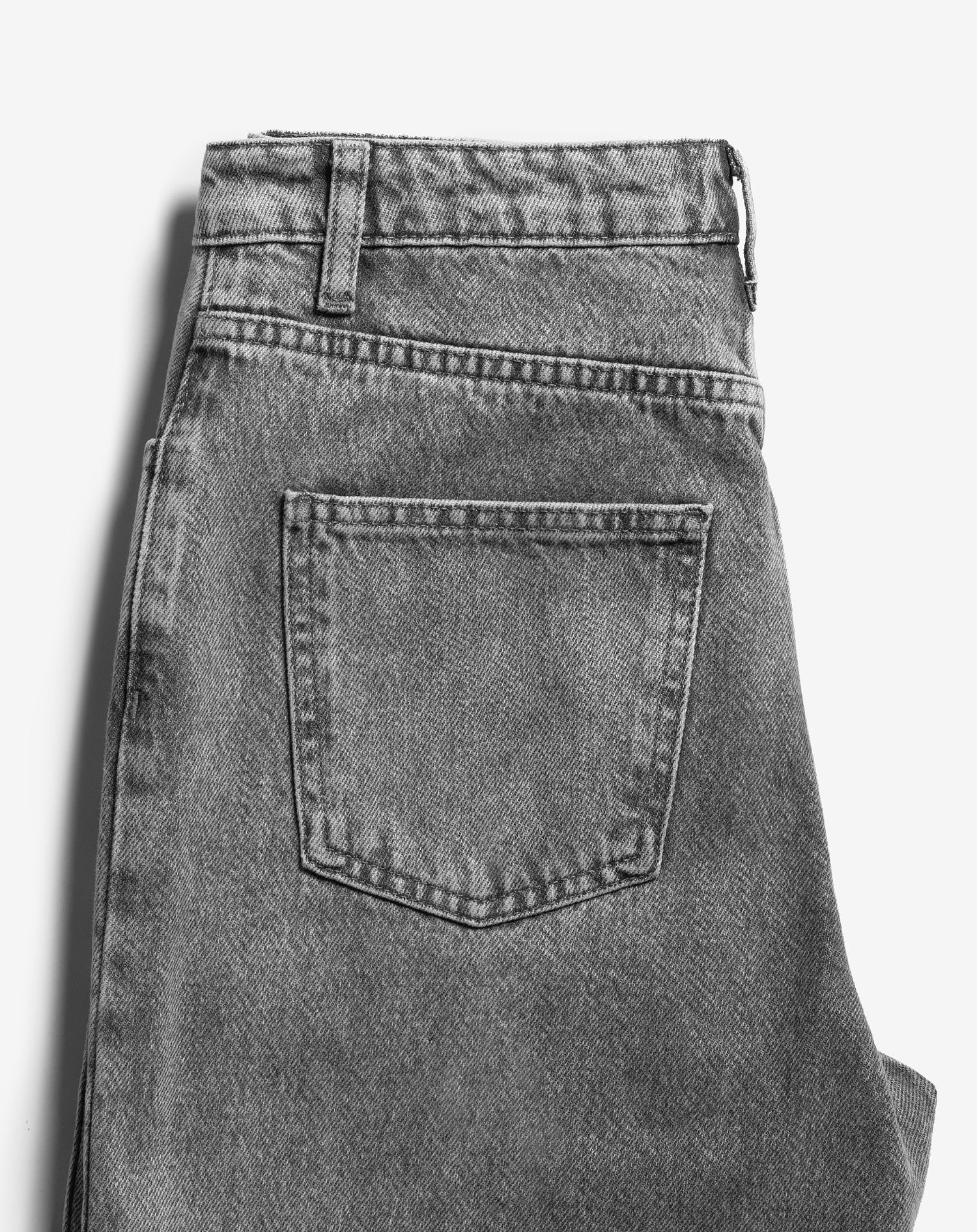 HEART STUD STRAIGHT LEG JEANS GREY