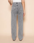 HEART STUD STRAIGHT LEG JEANS GREY