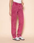 COLORED STRAIGHT LEG JEANS CHERRY
