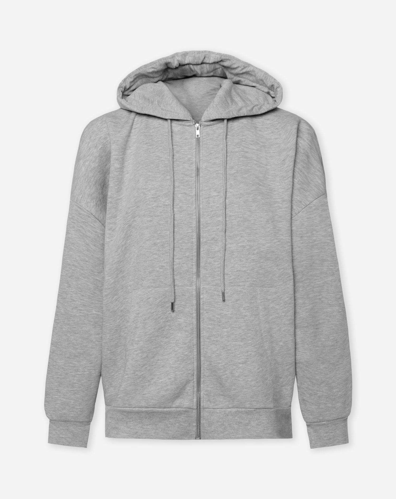 OVERSIZED ZIPPER HOODIE GREY