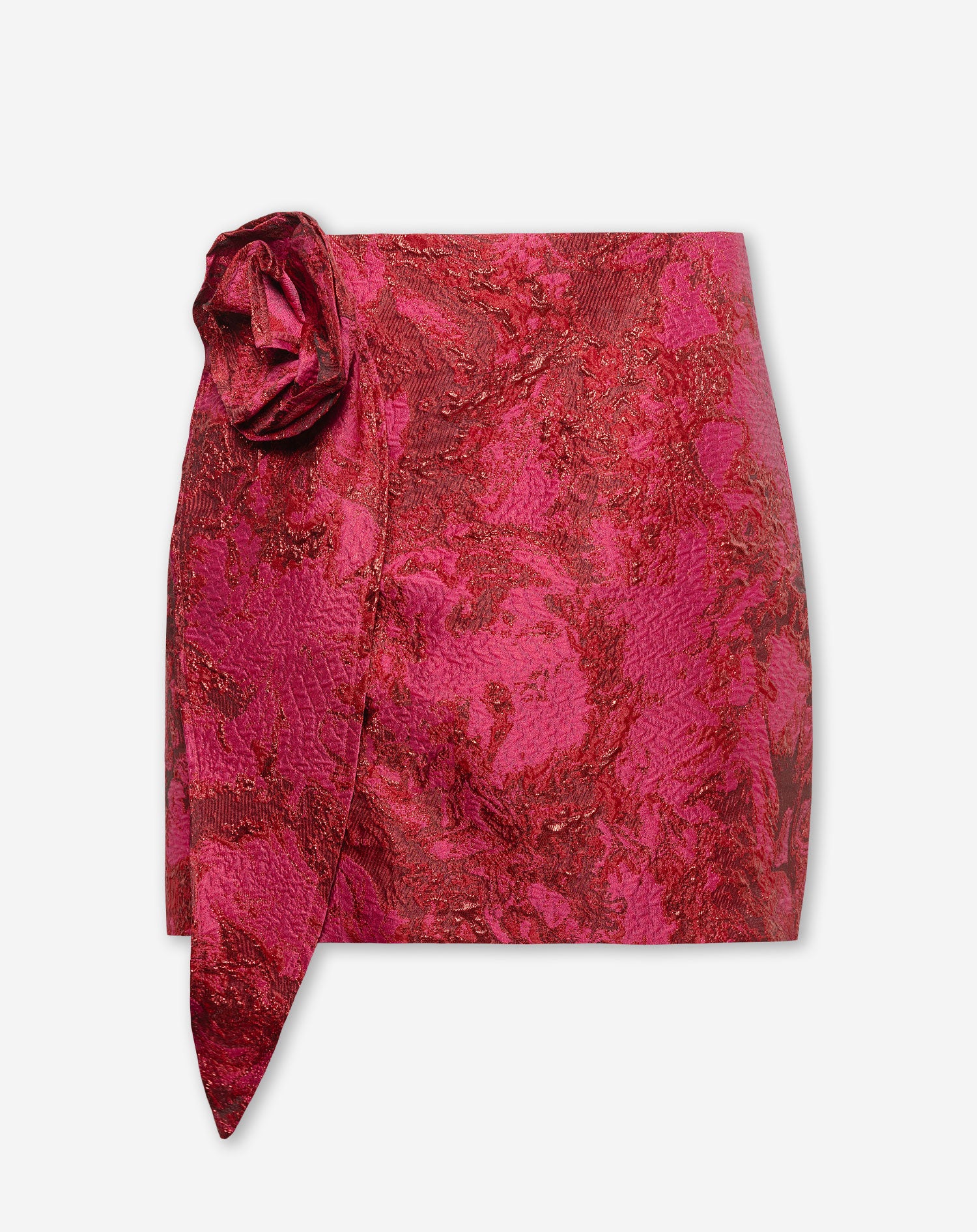 SENNA ROSE JACQUARD SKIRT BORDEAUX