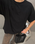SMALL RHINESTONE OVERSIZED TEE BLACK