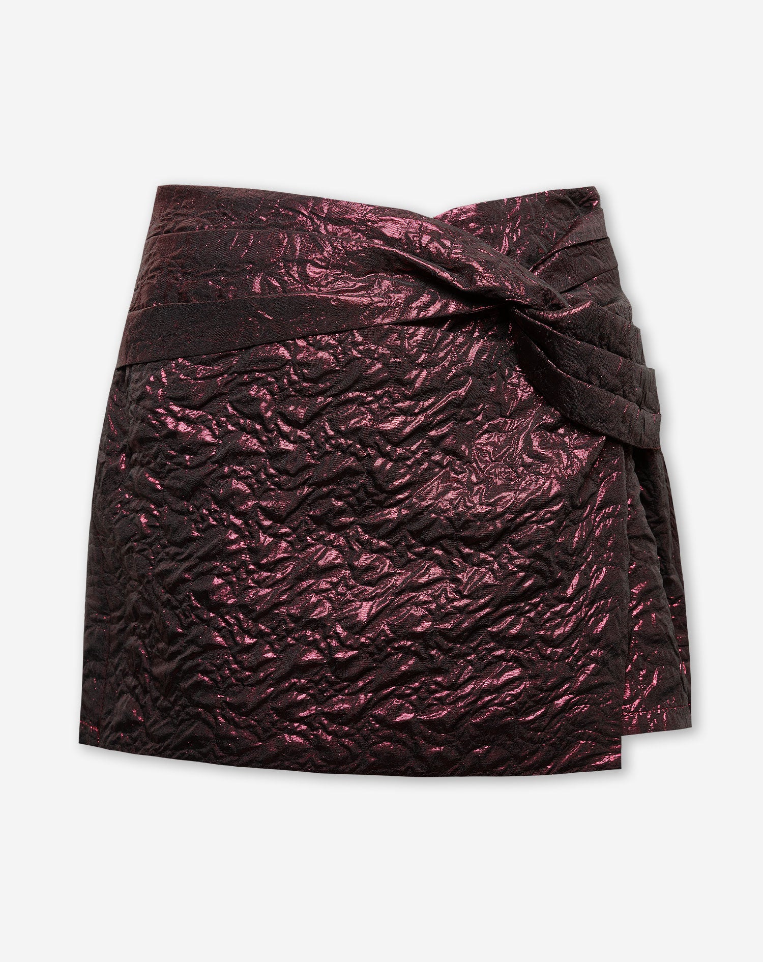 PAM KNOTTED SKORT BURGUNDY