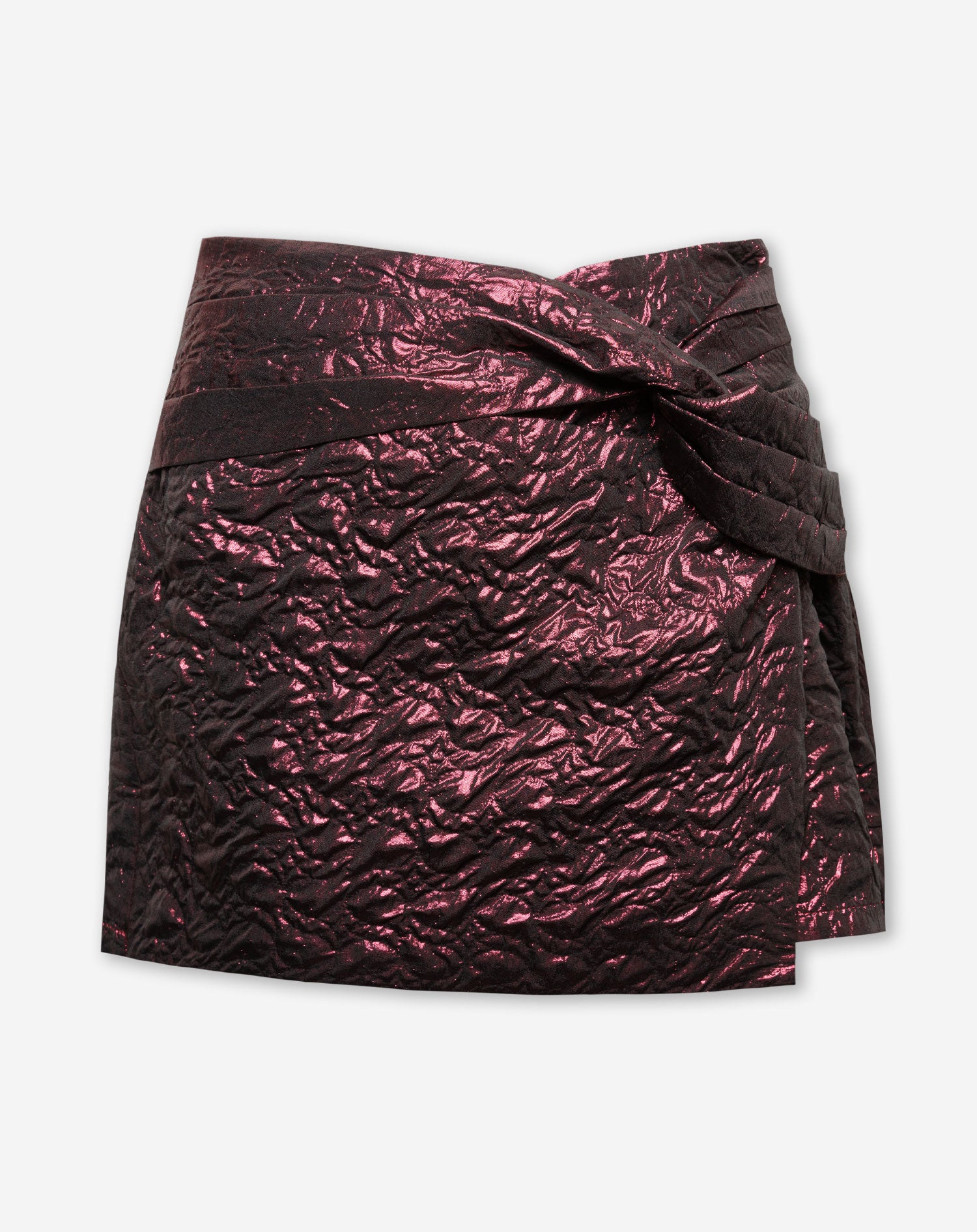 PAM KNOTTED SKORT BURGUNDY