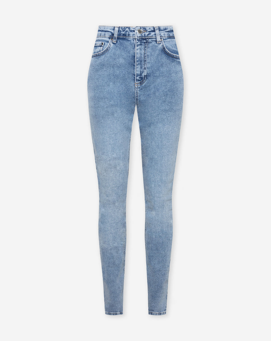 SKINNY JEANS MID BLAUW