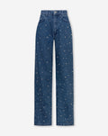 PEARL MIX STRAIGHT LEG JEANS BLUE
