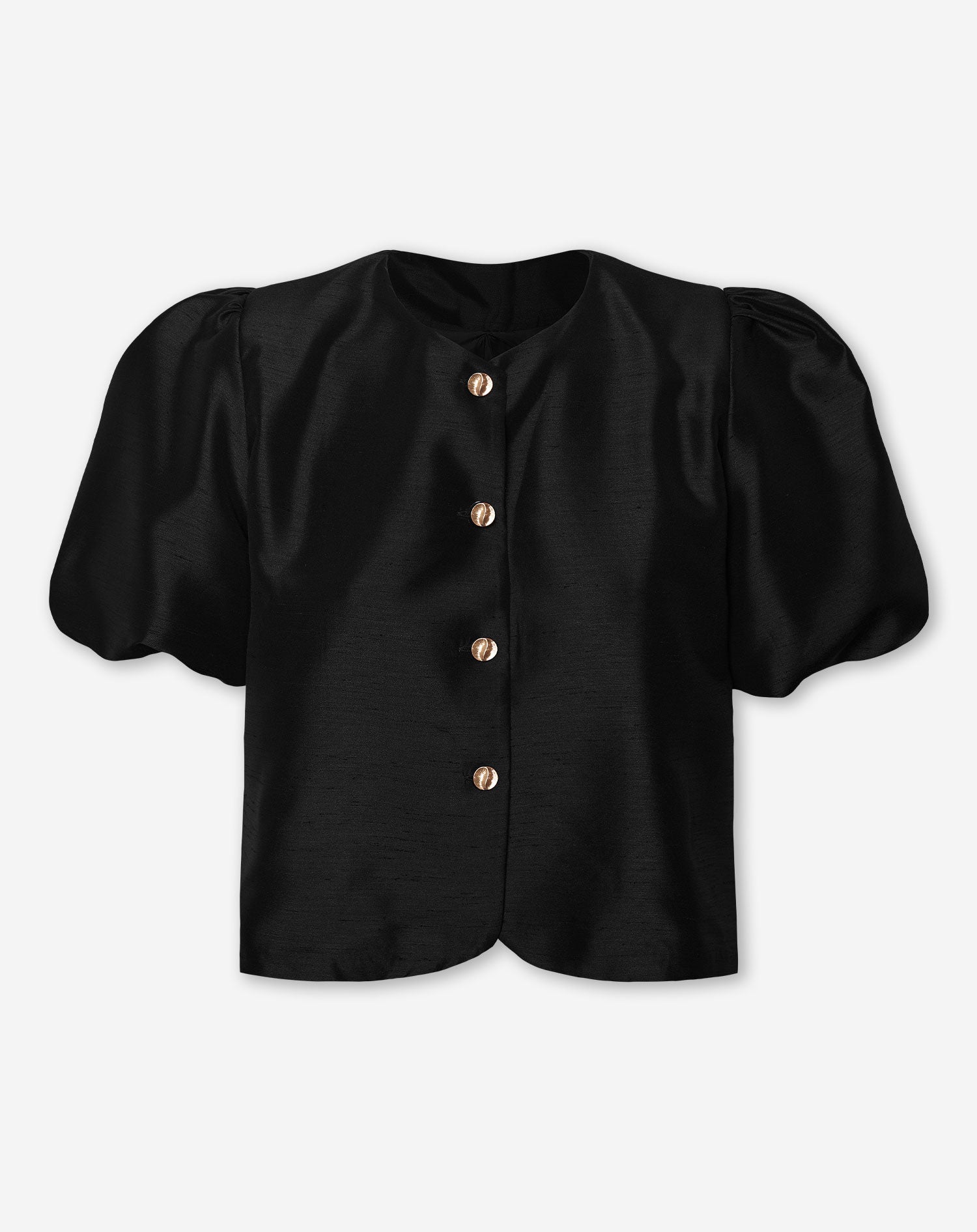 JADE PUFF SLEEVE BLAZER BLACK