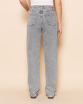 DENIM STRAIGHT LEG JEANS LIGHT GREY