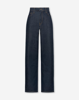 DENIM STRAIGHT LEG JEANS DARK BLUE