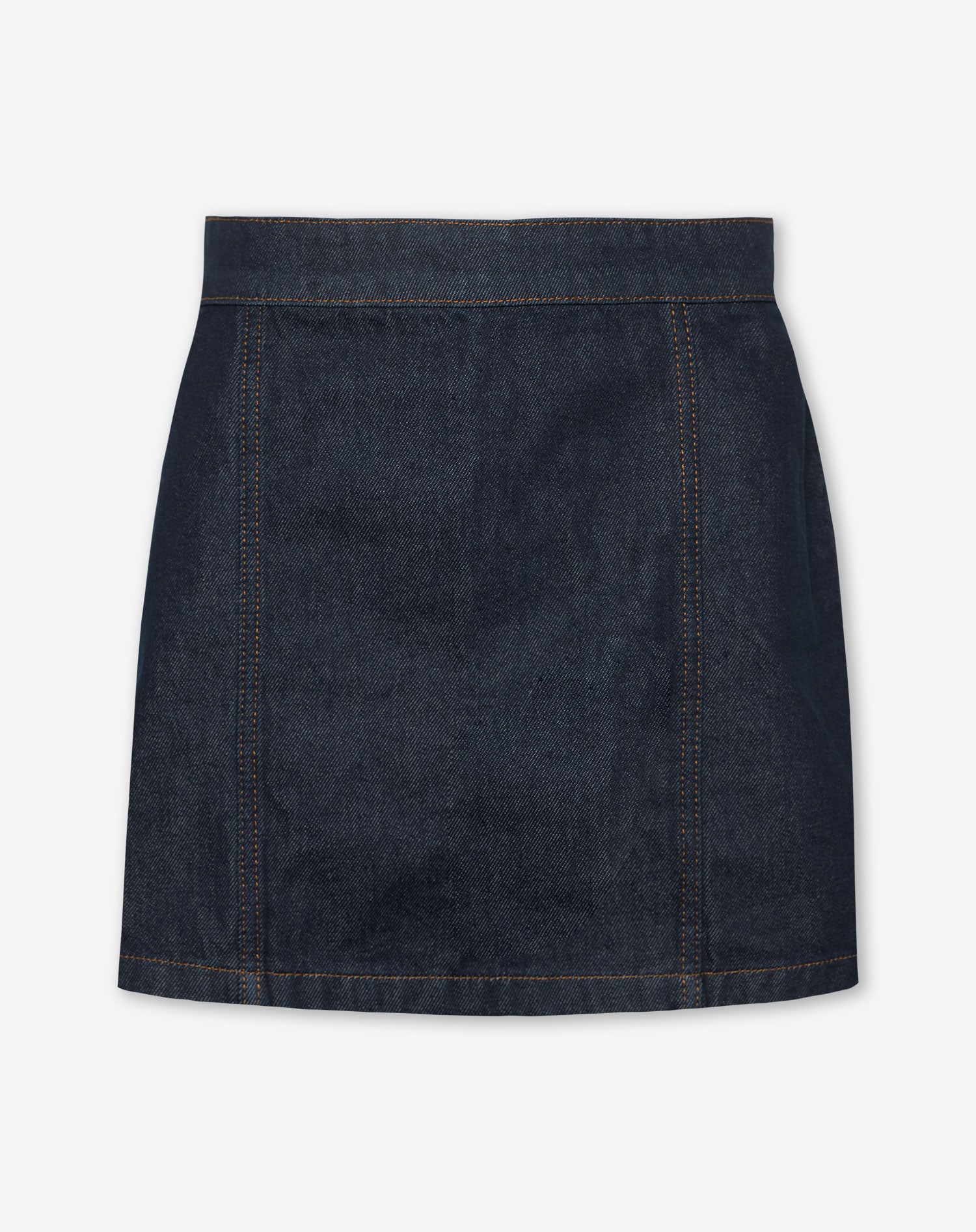 OLIVA DENIM SKIRT DONKERBLAUW