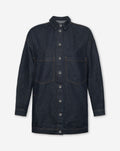 LONG DENIM SHACKET DARK BLUE