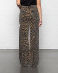 LEOPARD BOOTCUT JEANS BLACK