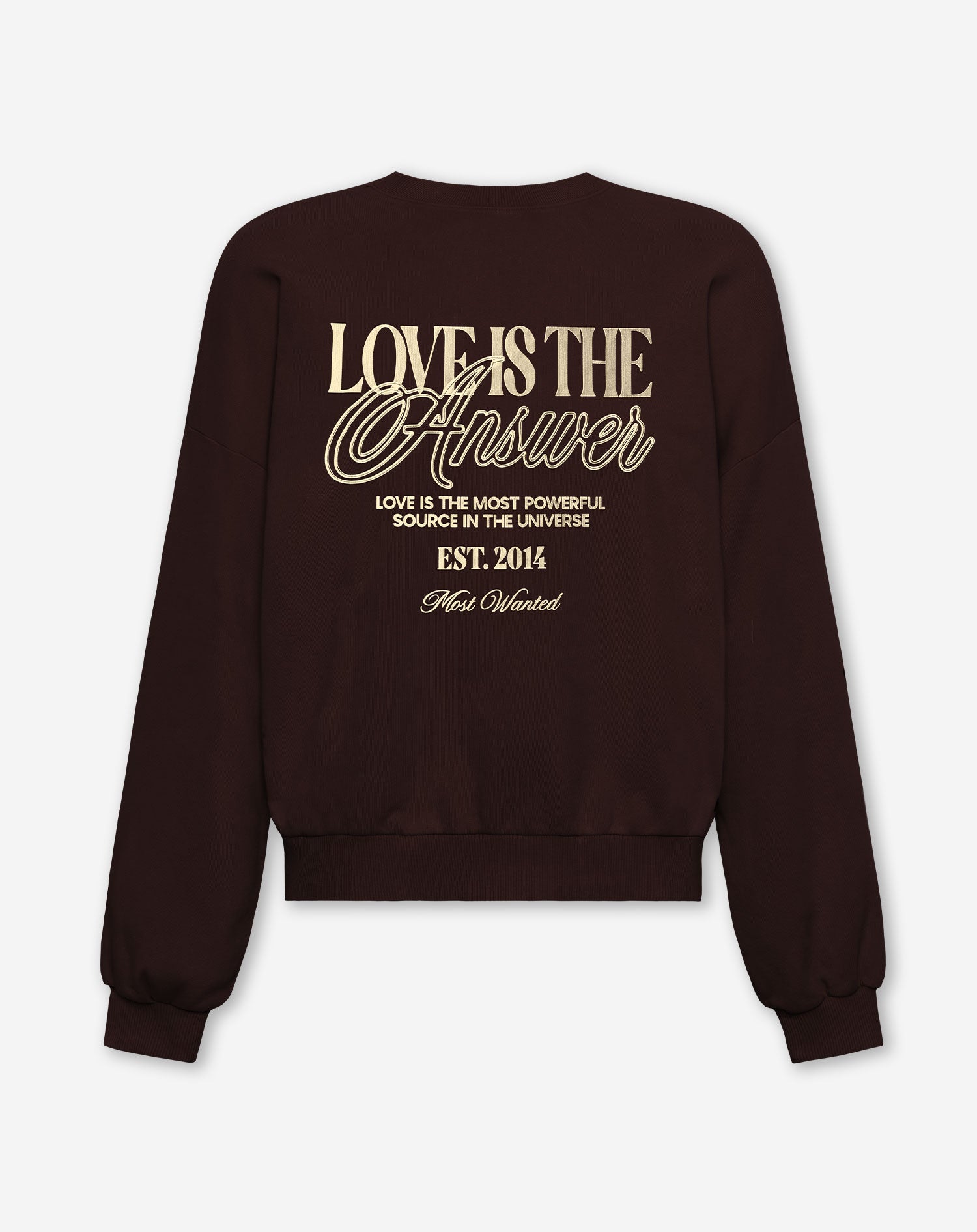 LOVE IS THE ANSWER SWEATER BRUIN