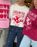LOVE IS THE ANSWER OVERSIZED TEE CRÈME