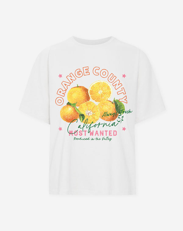 ORANGE COUNTY OVERSIZED TEE CRÉME