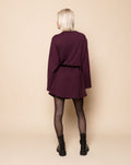 STEFFIE SWEATER DRESS DARK BURGUNDY