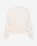 HEART STUD SWEATER CRÈME