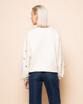 HEART STUD SWEATER CRÈME