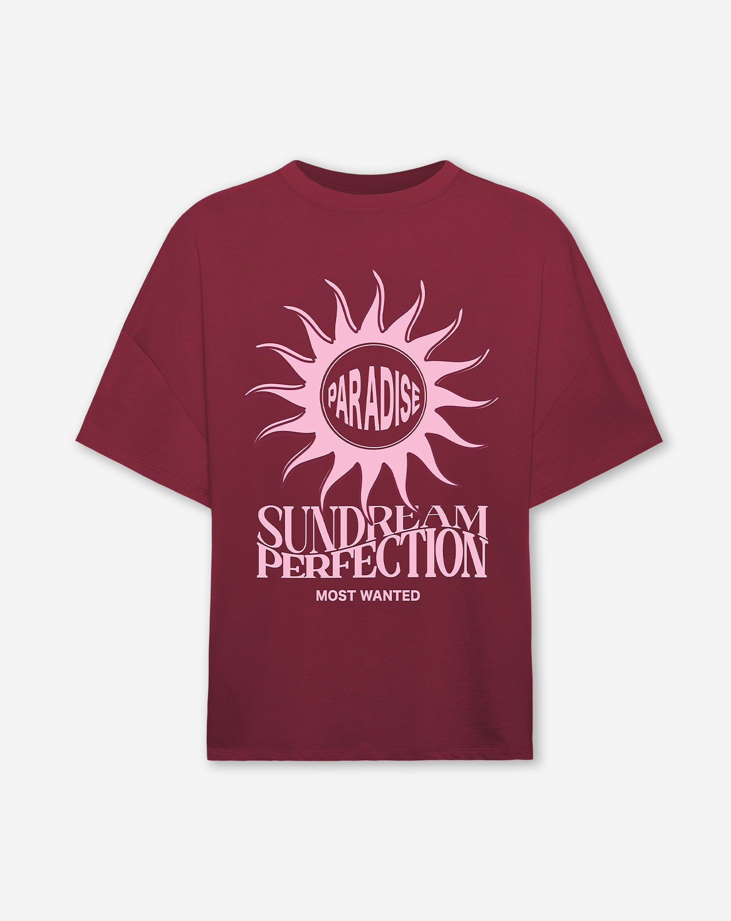 SUNDREAM PERFECTION OVERSIZED TEE CRANBERRY