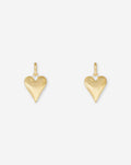 CHUNKY HEART HOOP EARRINGS