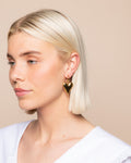 CHUNKY HEART HOOP EARRINGS