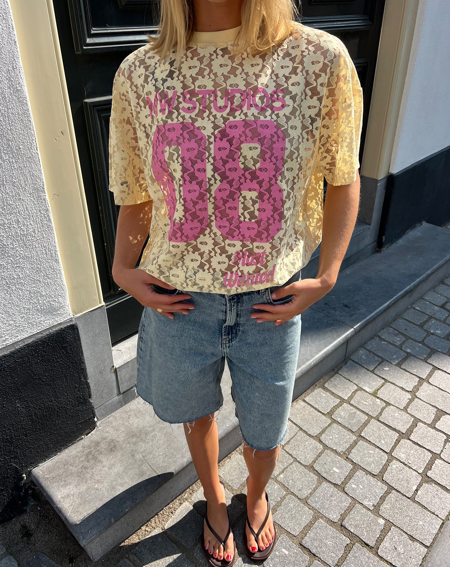 LACE STUDIO OVERSIZED TEE BOTERGEEL