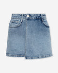 LILLIE DENIM SKORT MID BLUE