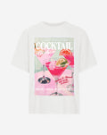 COCKTAIL PARTY OVERSIZED TEE CRÈME