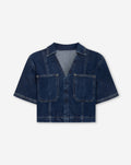 NORE DENIM TOP DARK BLUE