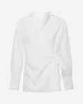 JANE WRAP BLOUSE CRÈME