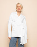 JANE WRAP BLOUSE CRÈME