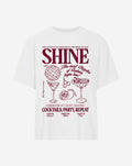 SHINE OVERSIZED TEE CRÈME