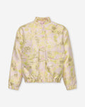 FLOWER JACQUARD BOMBER LIGHT YELLOW
